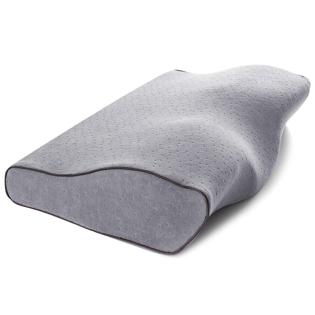 US 2 Pack Contour Memory Foam Pillow Neck Pain Relief Adjustable Washable Cover