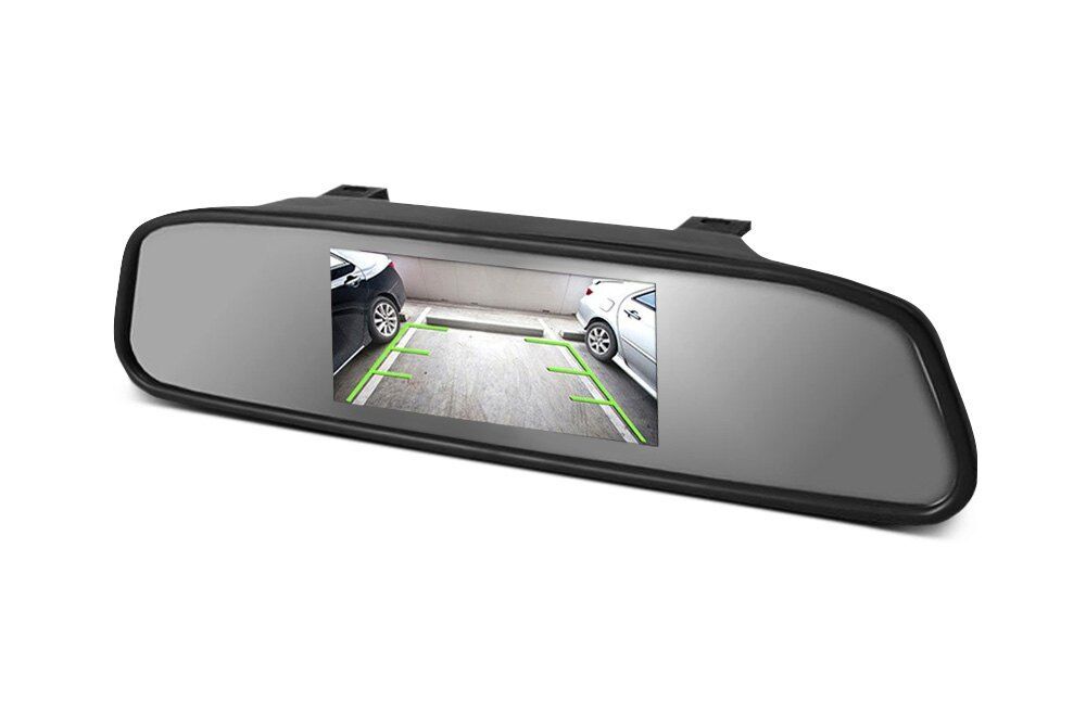Backup Car Camera Rear View Safety Distance Lines, 4.3" LCD Display