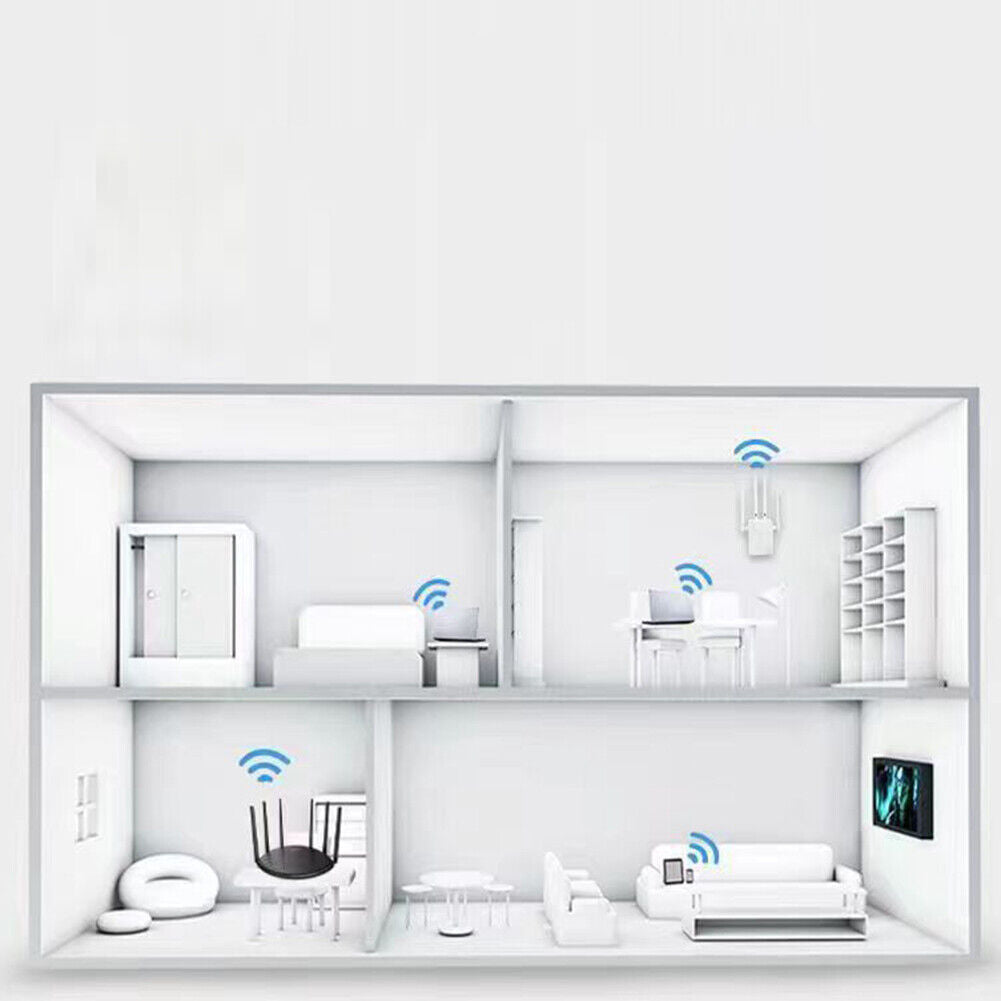 US WIFI Extender 1200Mbps Range Coverage Internet Booster Wireless Signal
