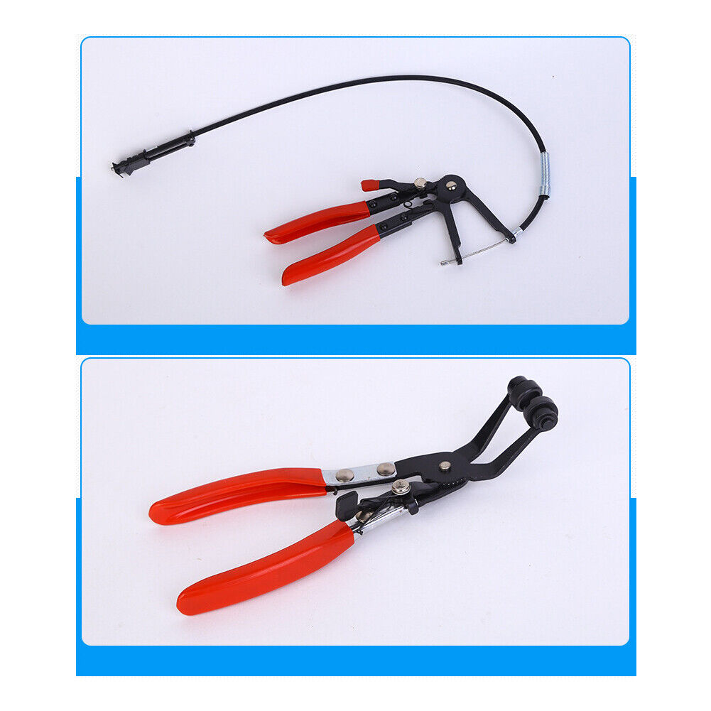 US 10Pc Flexible Hose Clamp Pliers Wire Long Reach Fuel Oil Water Hose Remover T
