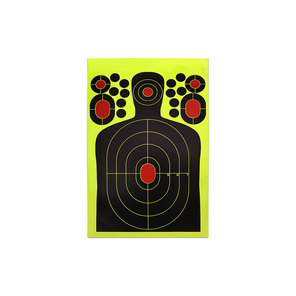 US 40 Pack 9.5” X14.5" Reactive Splatter Gun Rifle Pistol Shooting Targets Glow