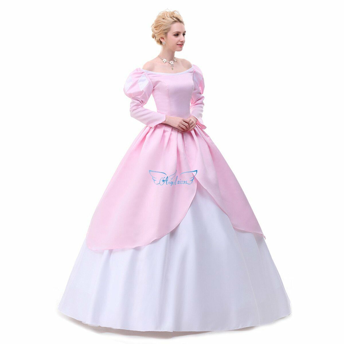 Angelaicos Womens Lolita Halloween Cosplay Show Costume Dress Petticoat