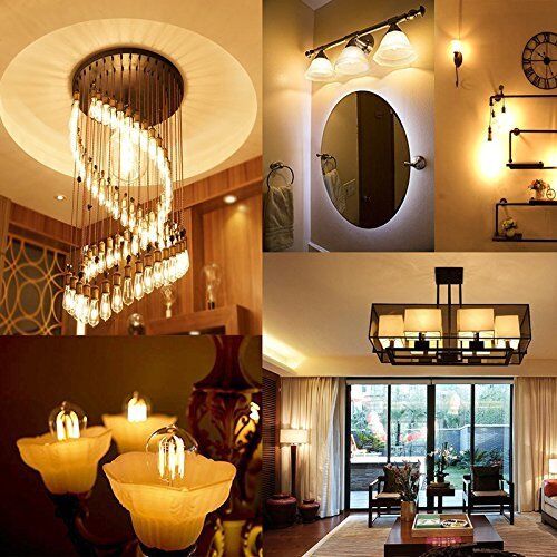 6 Vintage Edison LED Bulb, Dimmable 4W ST64 AntiqueSquirrel Cage Warm White