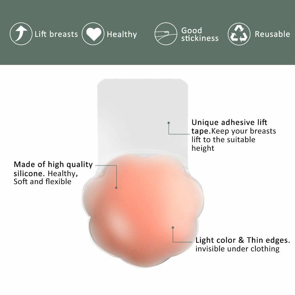 Reusable Adhesive Silicone Nipple Covers