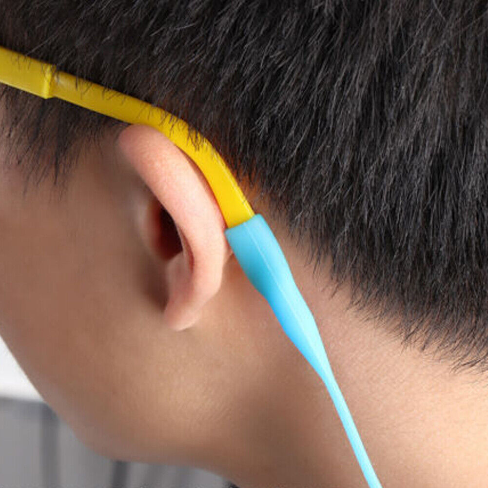 US Silicone Glasses Strap Band Neck Cord Holder Lanyard Sunglasses Eyeglasses