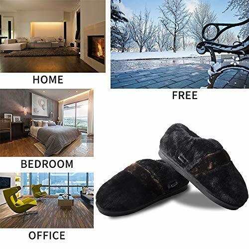 Foot Warmer Heated Indoor Shoes, USB Electric Heated Up Cold Weather House Shoes
