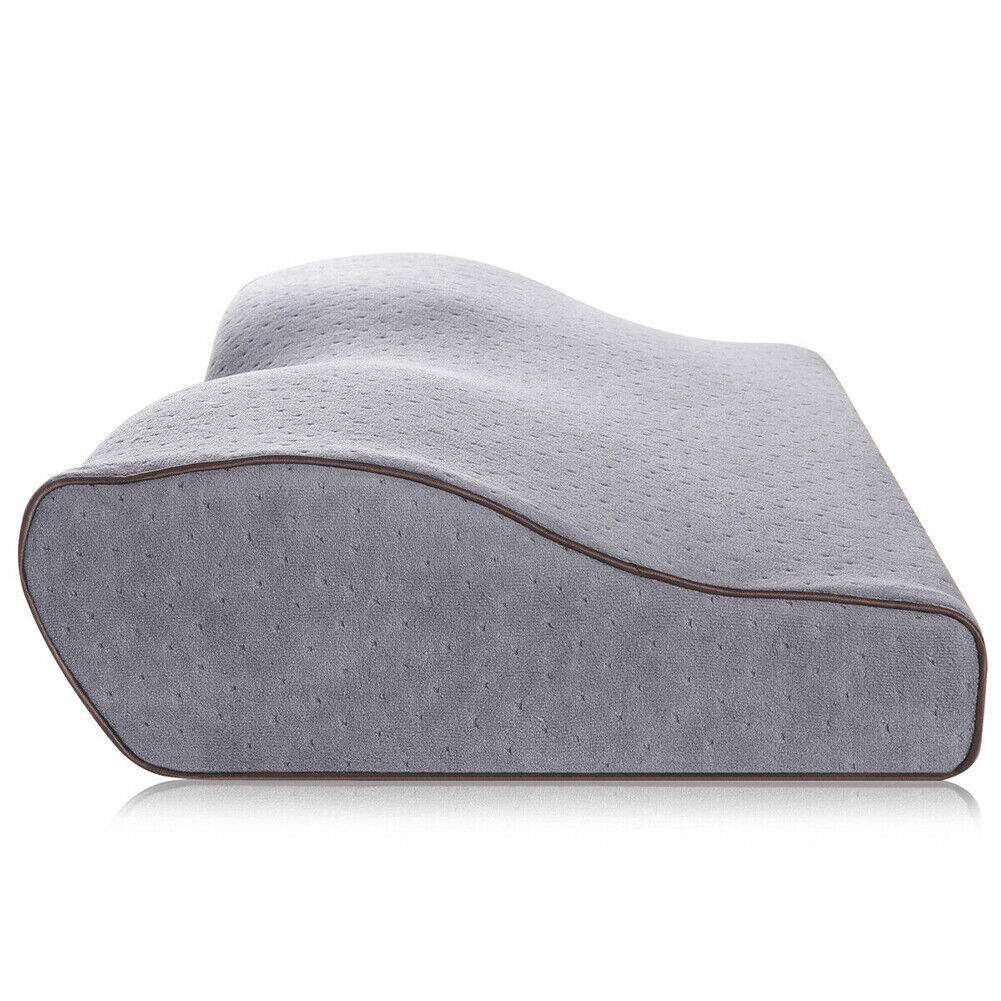 US 2 Pack Contour Memory Foam Pillow Neck Pain Relief Adjustable Washable Cover