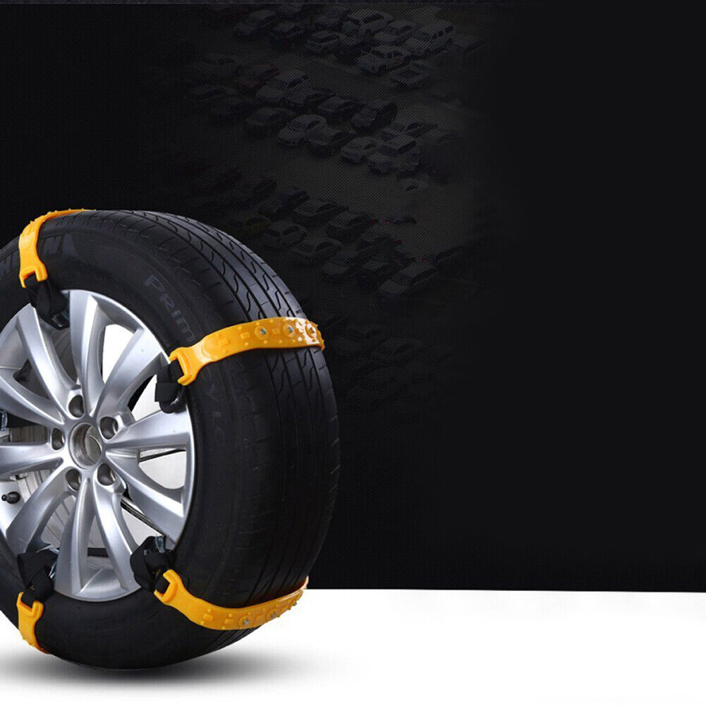 US 10 Pcs Universal Snow Ice Mud Road Anti-Skid Tire Chains Car SUV Truck Pickup