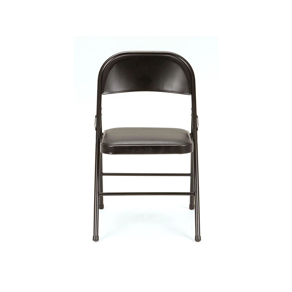 US 4 Pack Upgrade Vinyl Padded Seat Metal Back Folding Chair Heavy Duty Durable