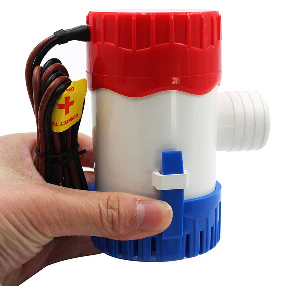 US 2 Pack 1100GPH 12V Electric Marine Submersible Bilge Sump Water Pump for Boat