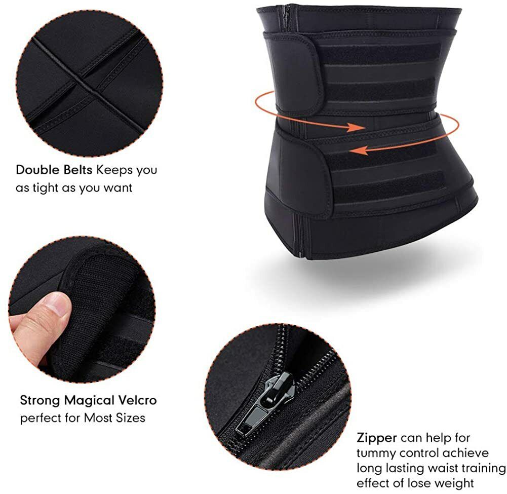 FeelinGirl Women's Underbust Sport Girdle Waist Trainer Trimmer Body Shaper.