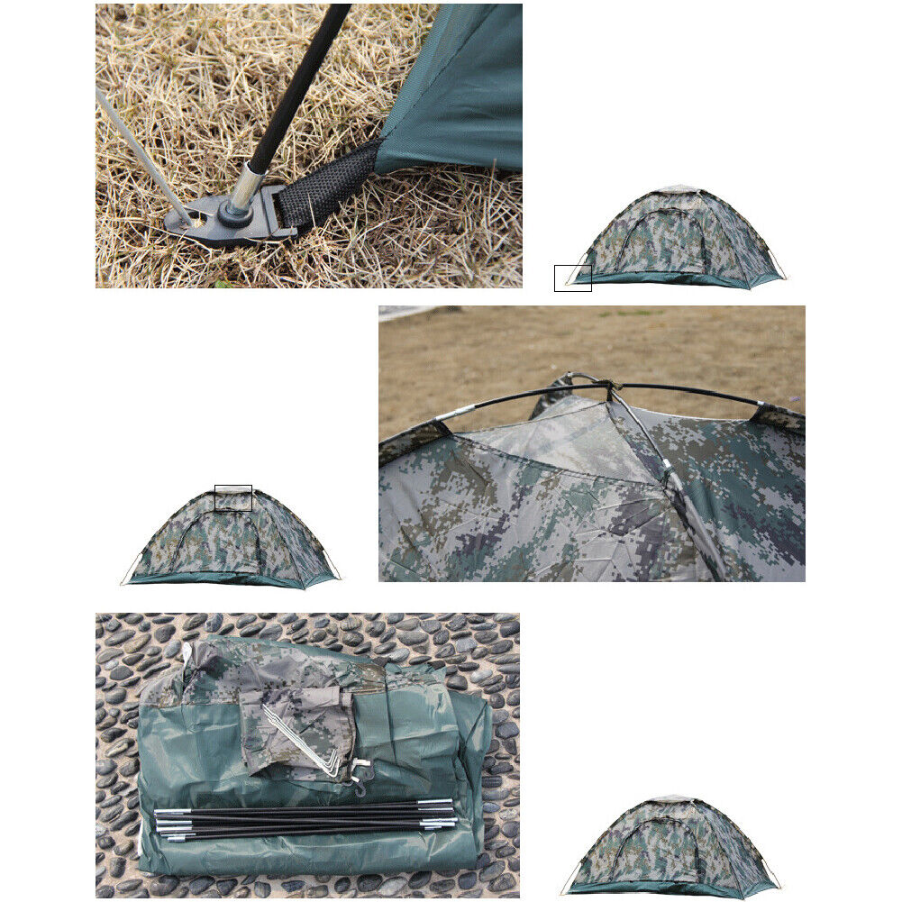 US Portable Outdoor Camping 2 Person Waterproof Hiking Folding Dome Tent Fashion