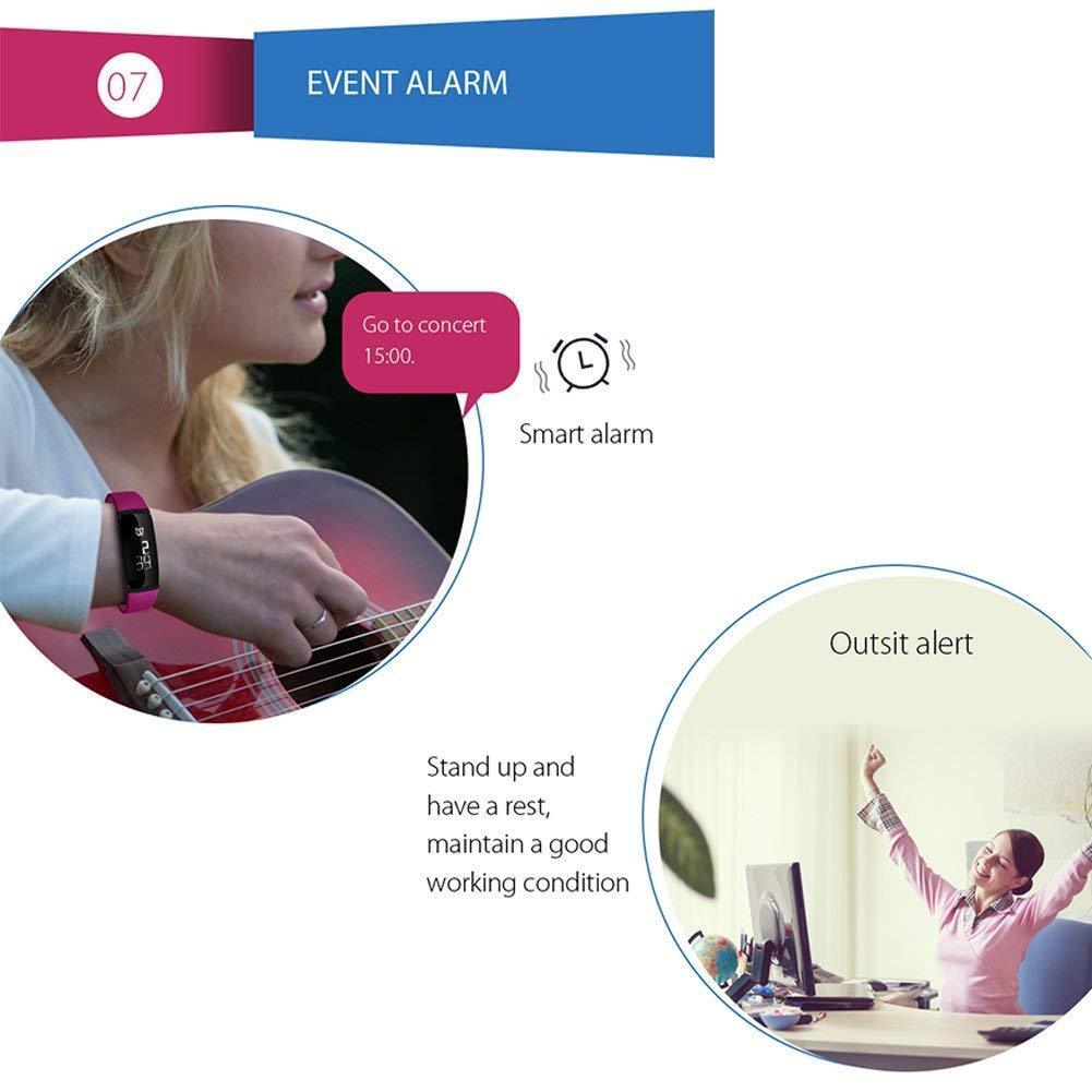 Fitness Tracker, Smart Bracelet Pedomete Blood Pressure Monitor Heart Rate