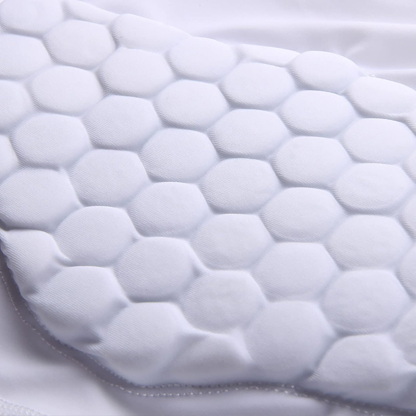 Mens Padded Compression Shirt Womens White Protective Shirt Rib Chest Protector