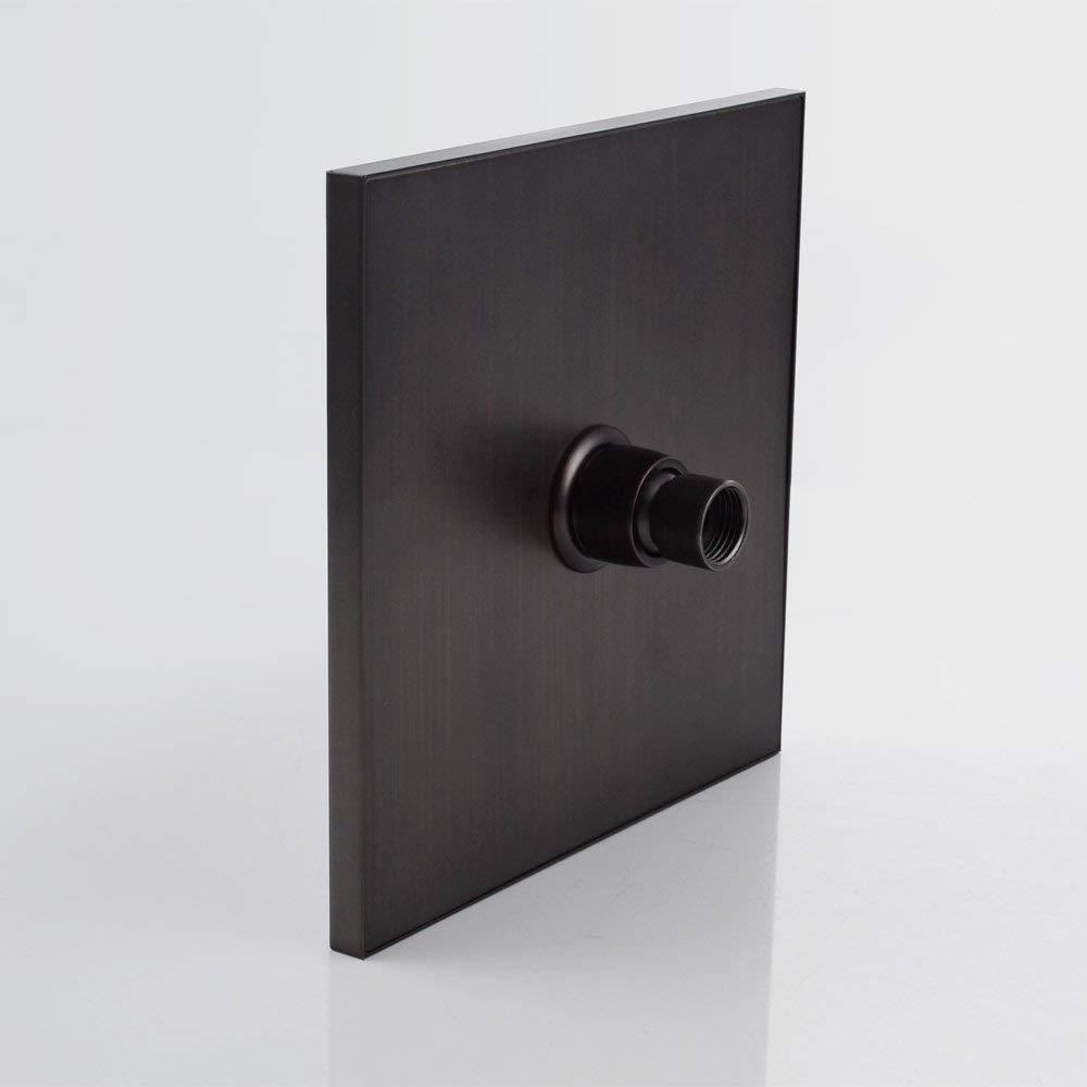 KES Stainless Steel 8-Inch Shower Head Fixed Mount Square, Oil Rubbed Bronze,