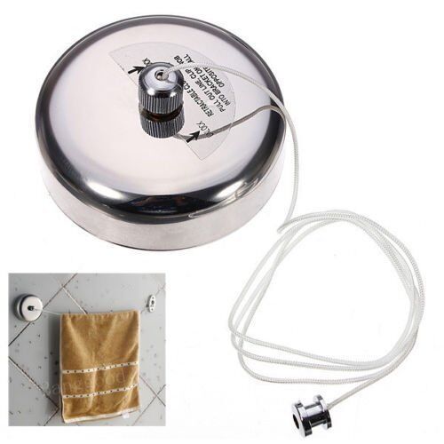 304 Stainless Steel Retractable Single Clothes Line Dryer Laundry Indoor Outdoor