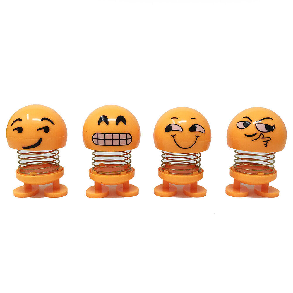 US 14 Pack Spring Shaking Head Doll Emoji Expression Doll Car Ornaments CuteGift