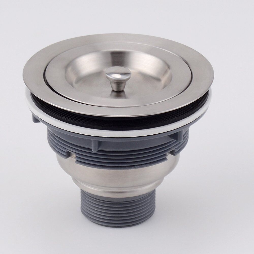Kitchen Bar Sink Stopper Drain Waste Plug Stainless Steel Strainer Basket Filter