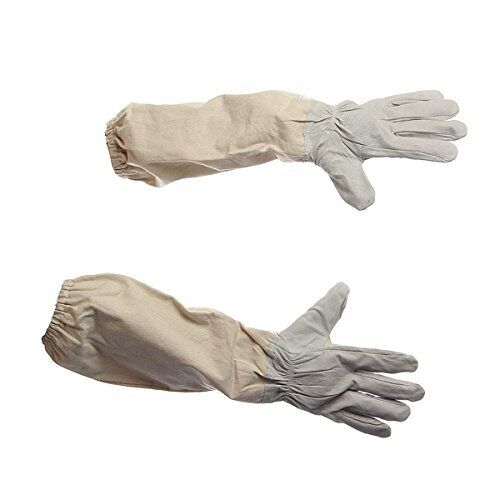 Alles XXL Goat Leather Goat Skin Beekeeping Gloves with Vented Sleeves, 1 Pair