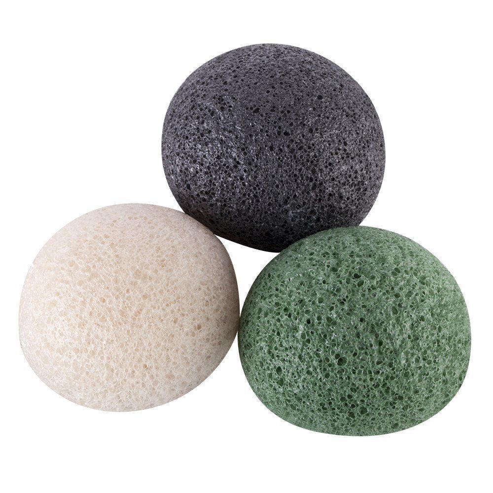 6 Pack Konjac Konnyaku Facial Puff Face Cleanse Washing Sponge Exfoliator Fiber