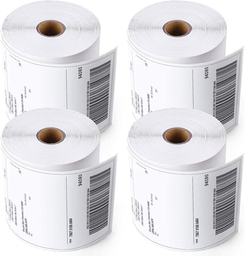 4 Rolls Labe 4x6 Zebra ZP450 2844 Eltron Direct Thermal Shipping 1000 Labels