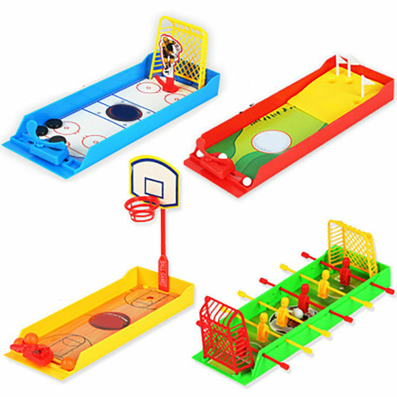4 Pack US Finger Game Basketball Hockey Football Hoop Ball Shoot Sport Table Toy