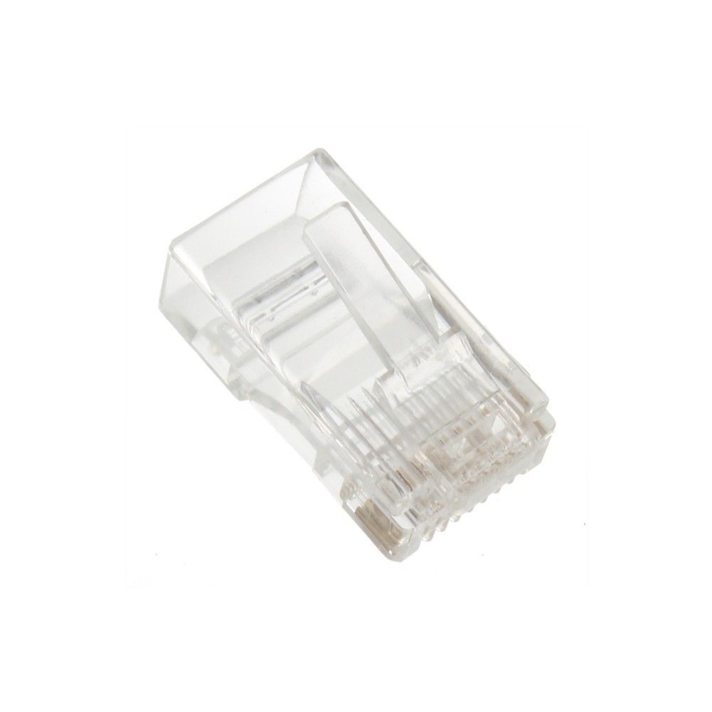 100 Pack RJ45 Ends CAT5E Ethernet Cable End Connectors Mocular Plugs Crimp