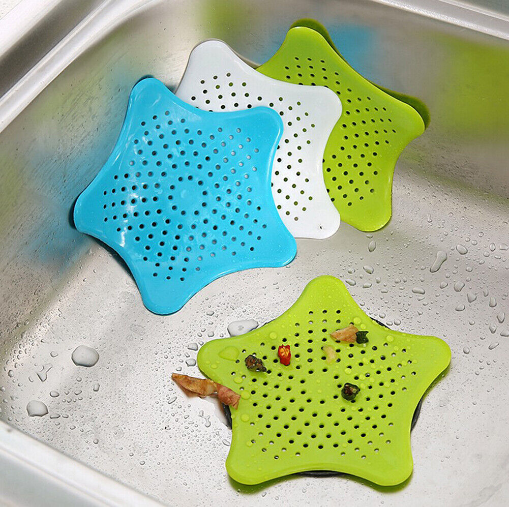 8pcs Bathroom Drain Hair Catcher Stopper Plug Sink Strainer Filter Shower Covers