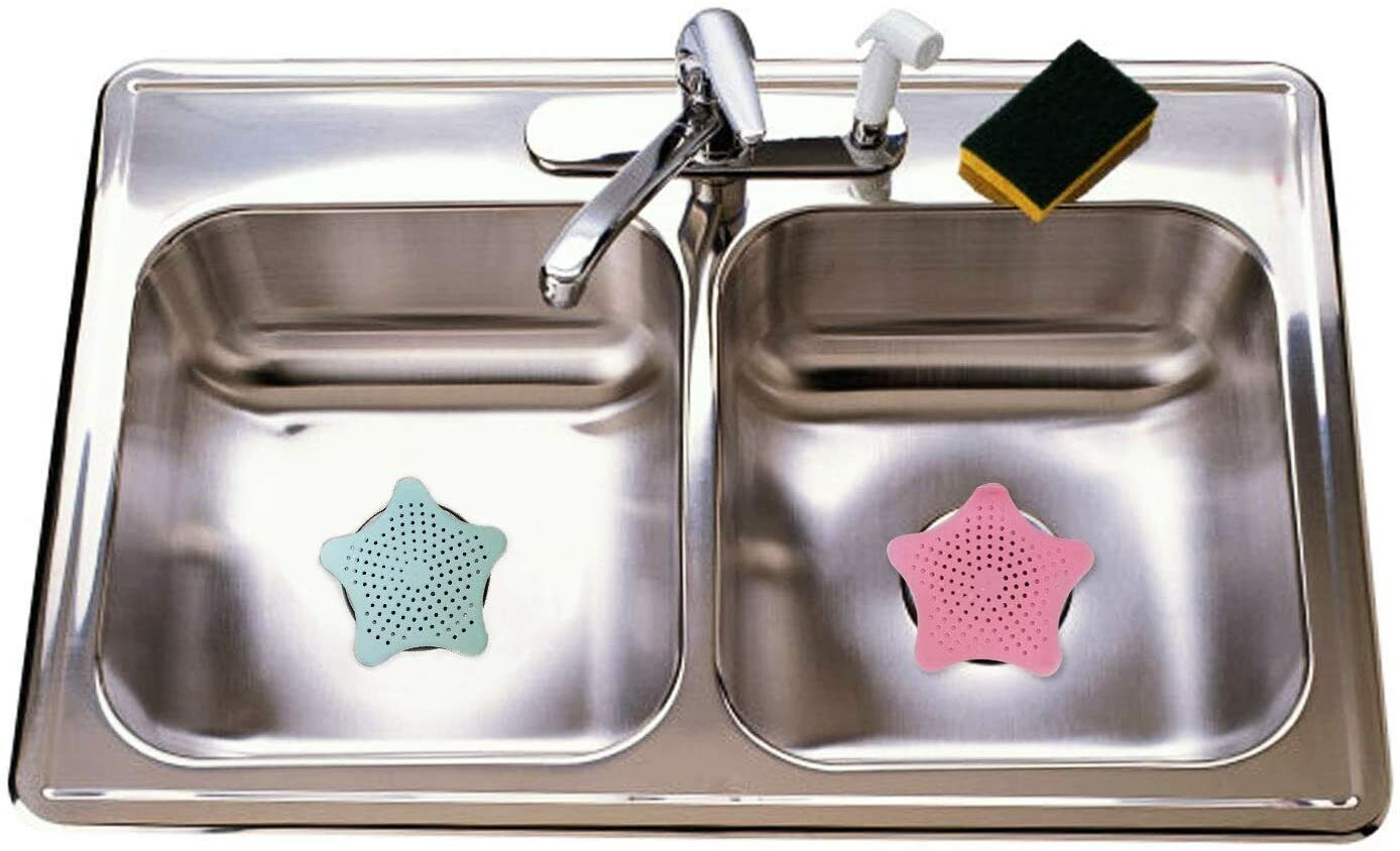 8pcs Bathroom Drain Hair Catcher Stopper Plug Sink Strainer Filter Shower Covers
