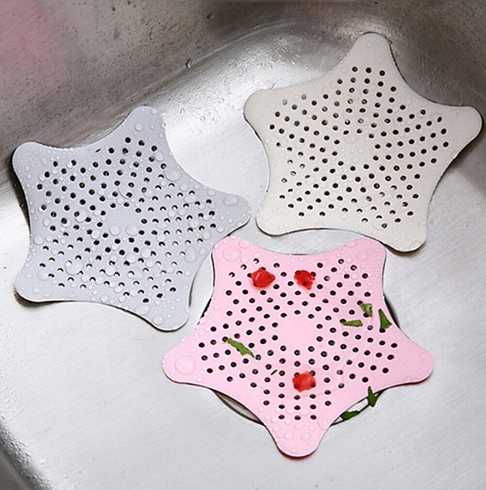 8pcs Bathroom Drain Hair Catcher Stopper Plug Sink Strainer Filter Shower Covers