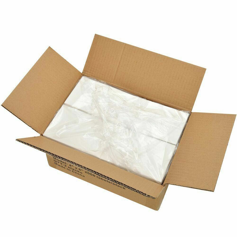 10000 4X6 FANFOLD DIRECT THERMAL SHIPPING LABELS 2 STACKS 5000 LABELS PER STACK