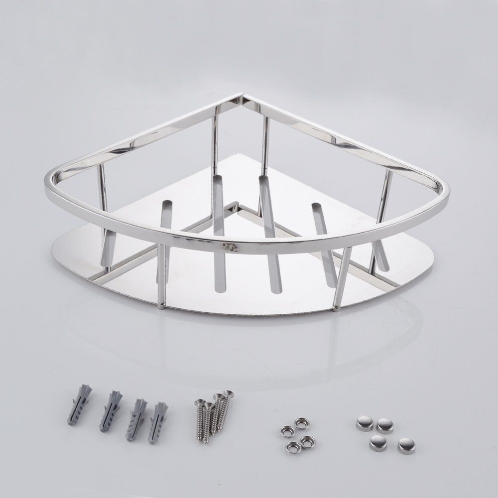 KES A2220A Bathroom Corner Triangular Tub and Shower Caddy Basket, Polished