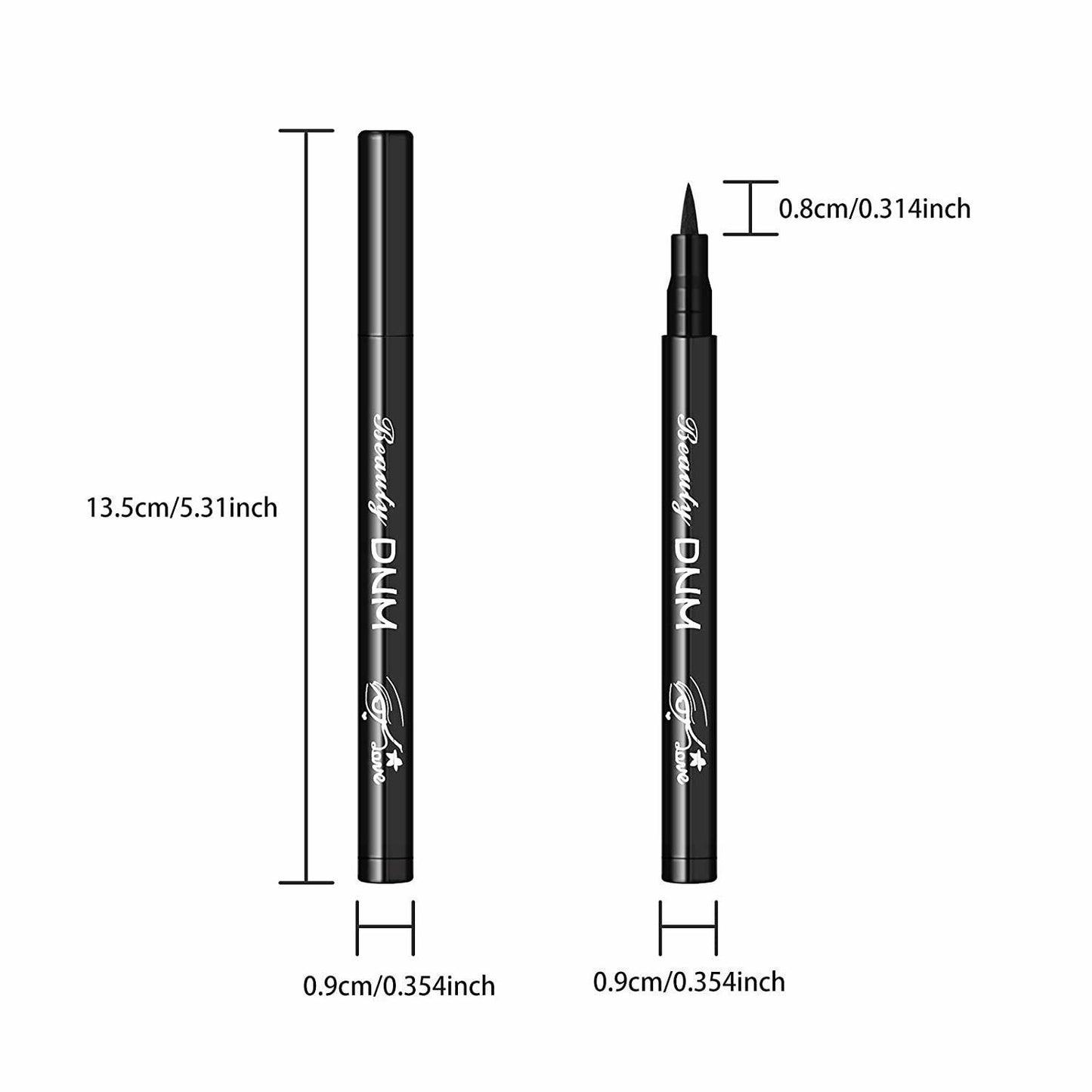 US 12 Colors Liquid Eyeliner Pen Set Matte Waterproof Smudge-Proof Smooth Vivid