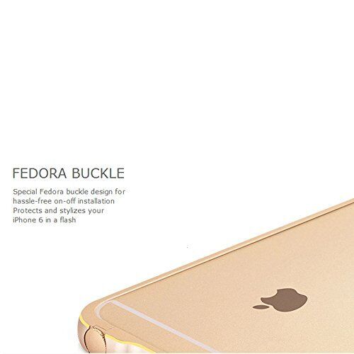 HOCO iPhone 6/6s Case 4.7" Bumper Blade Series Fedora Metal Bumper Case, Golden
