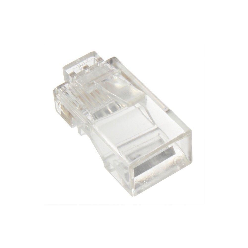 100 Pack RJ45 Ends CAT5E Ethernet Cable End Connectors Mocular Plugs Crimp