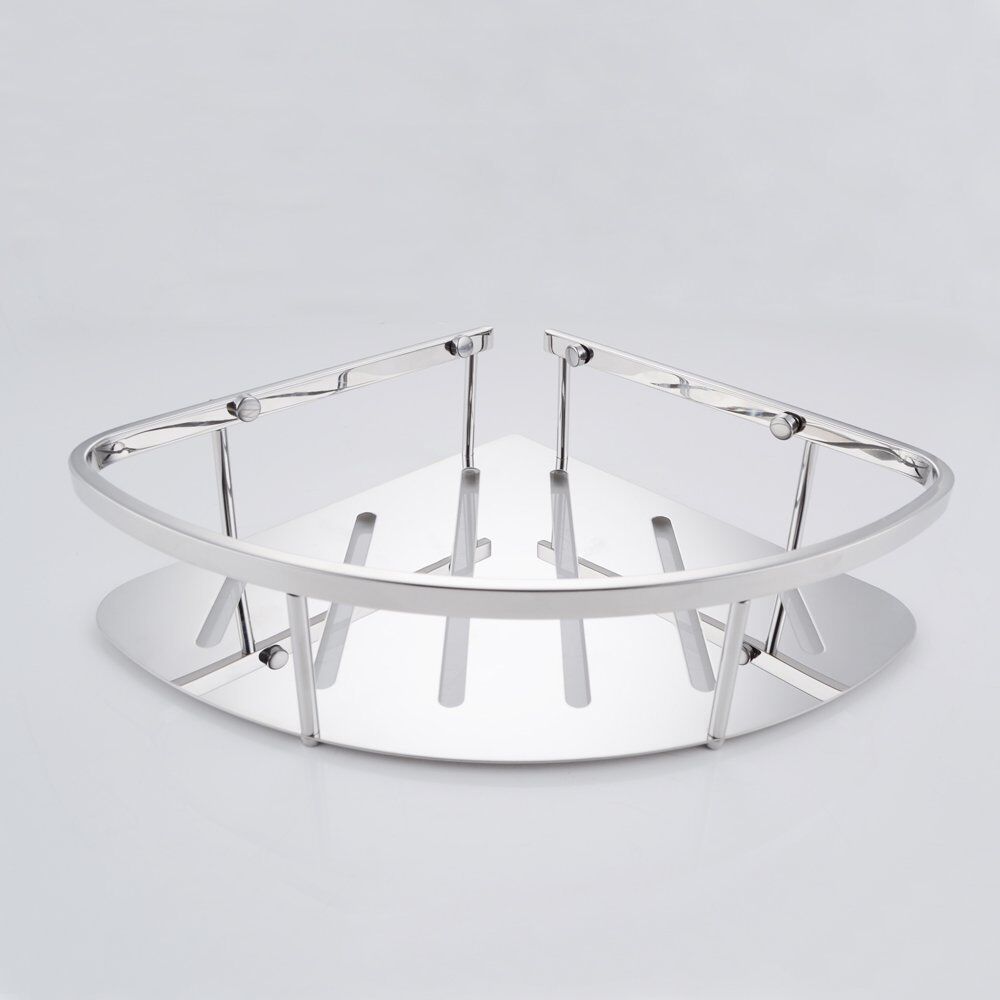 KES A2220A Bathroom Corner Triangular Tub and Shower Caddy Basket, Polished