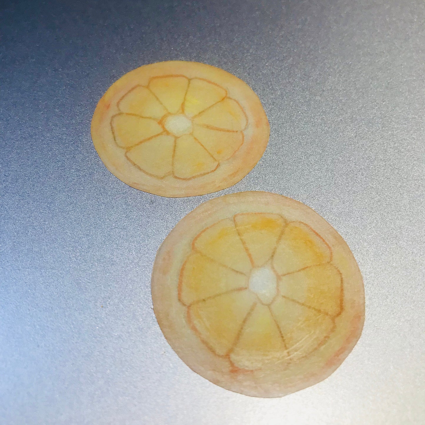 Magik "Orange Slice" Shrinky Dink Stylish Ear Stud