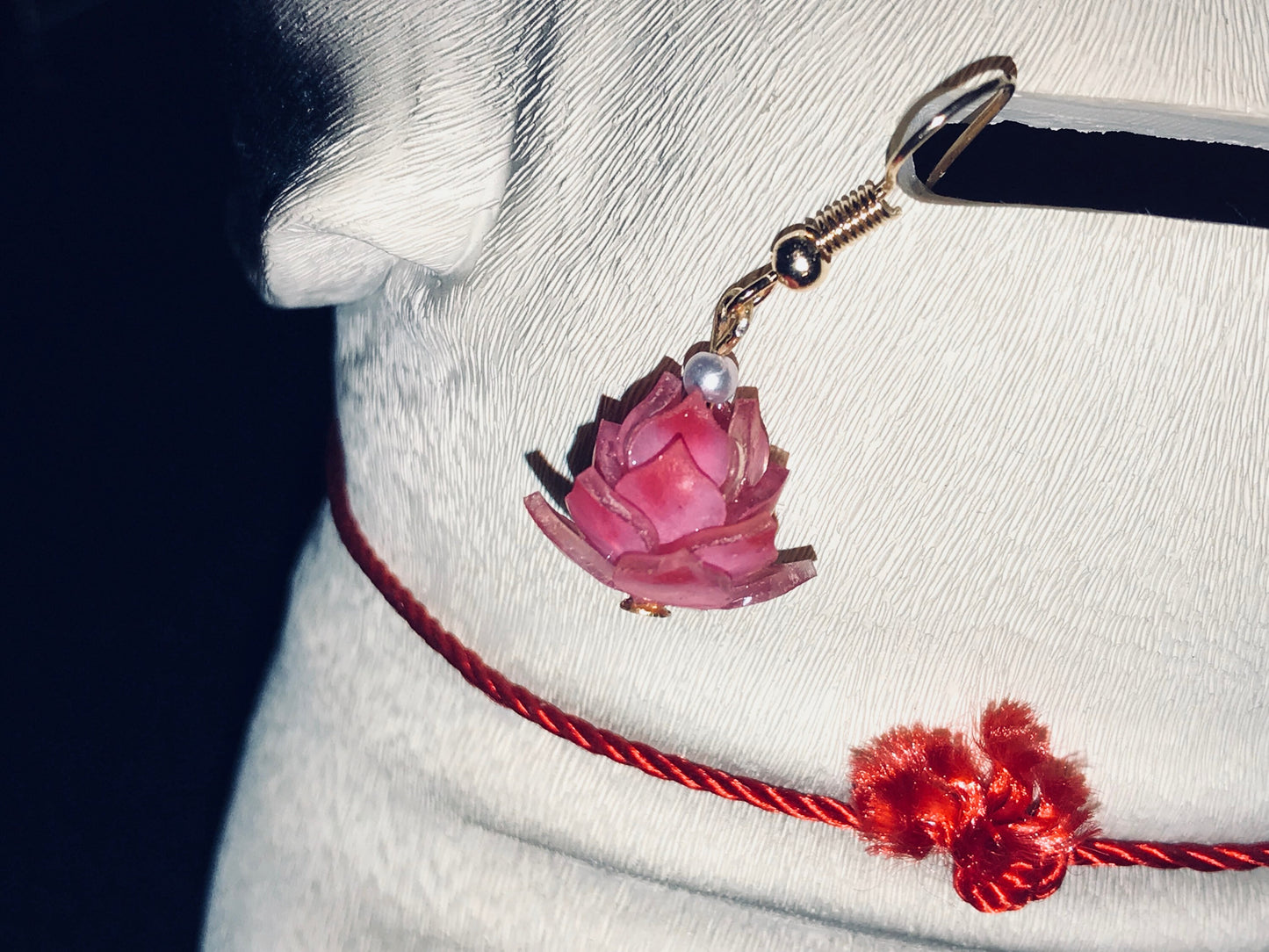 Made in the USA! On Sale! Magik "Sacred Lotus" 3d Shrinky Dinks Earring