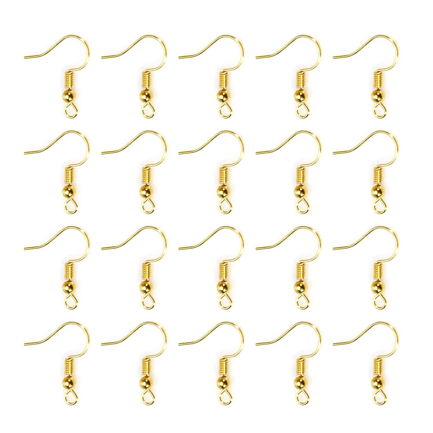 US 100-200 DIY JEWELRY Making Findings Earring Hook Coil Ear Wire French Hook