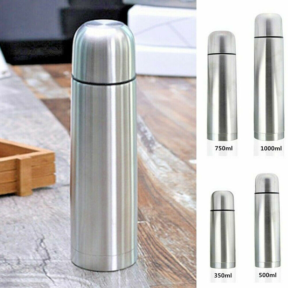 US Stainless Steel Vacuum Sealed Insulated Coffee Bottle Thermos 12/17/26/35 OZ