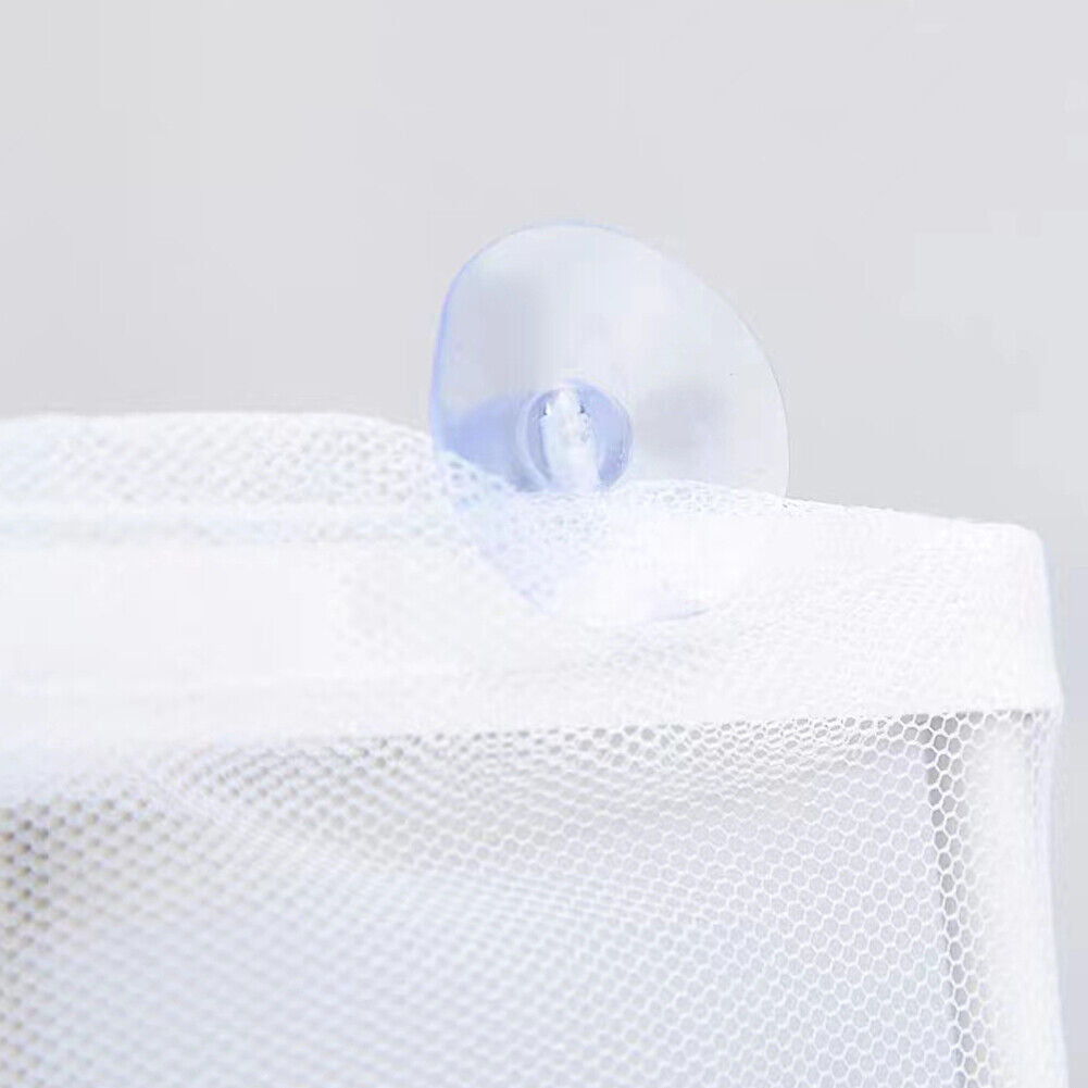 US 1-2 Pc Fish Tank Aquarium Guppy Breeding Breeder Baby Gauze Trap Box Isolator