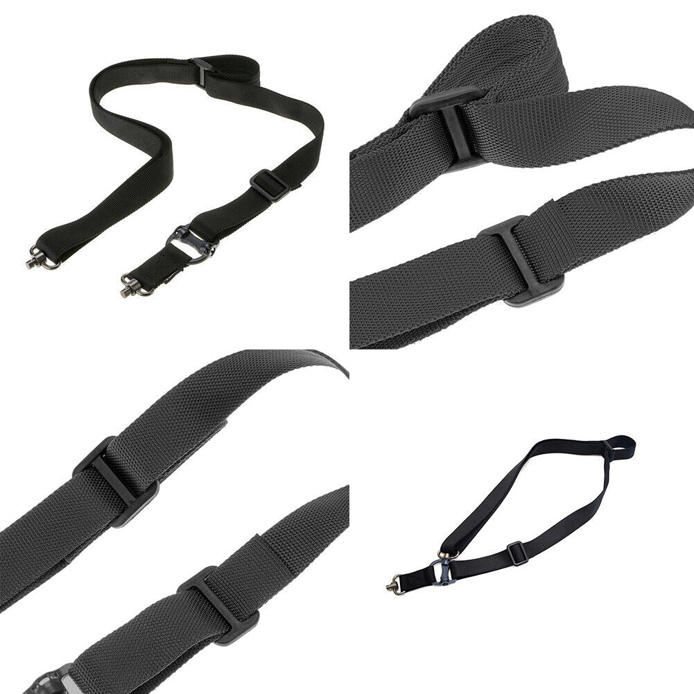 US 2-4 Pack 2 Point Sling Rifle Shoulder Adjustable Strap Tactical Quick Detach