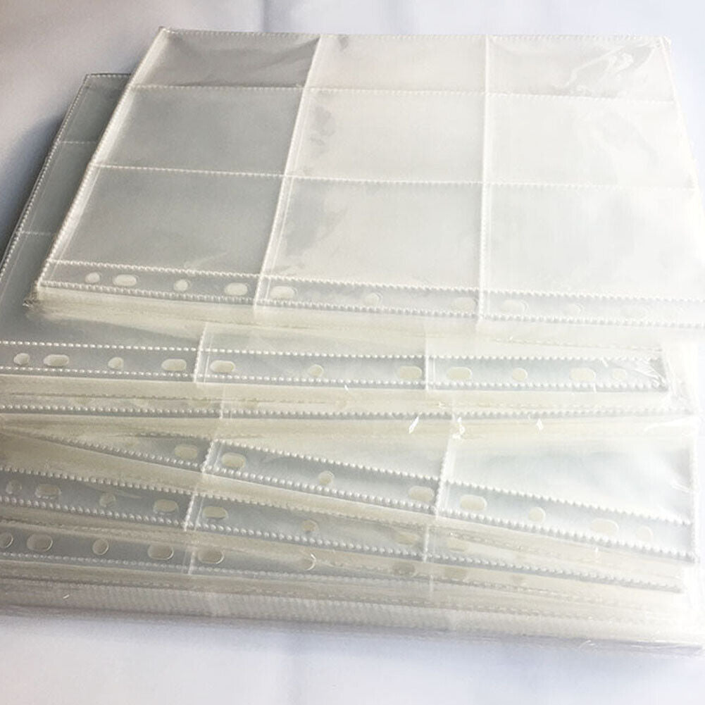 US Trading Card Album Binder Protector Pages Sleeves 18 Pocket X 30 Sheets Baseb