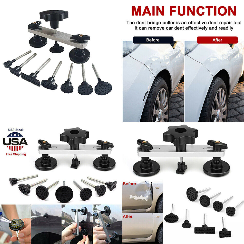 US 1~2 Pack Auto Car Dent Body Damage Repair Hail Removal Kit Bridge Lifter Tool