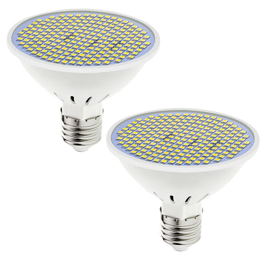 US 2-4 Pcs Led Grow Light Bulb Full Spectrum Plant Hydroponic Indoor Garden Lamp