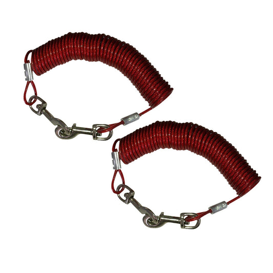 US 2-4 Pack Dog Tie Out Cable Up to 60lbs 16 feet Steel Cable Metal Swivel Hook