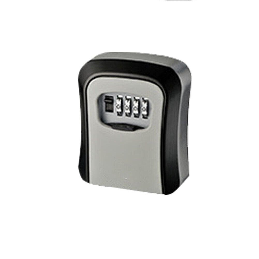 US 1-2 Key Lock Box 4-Digits Combination Weatherproof Wall Mount Security Code