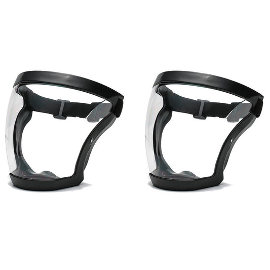 US 2-4 Pc Full Face Shield Protective Anti-fog Transparent High-Definition Cover
