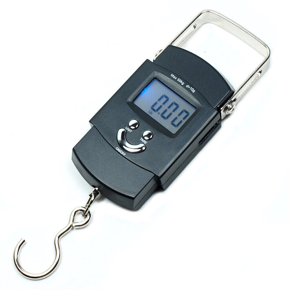 US 2-4 Pc Digital Hanging Scale Comfortable Handle Large Hook Digital LCD Screen