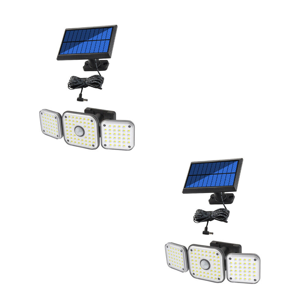 US 1-2 Pack Solar Outdoor Lights Monitor Sensor Luces De Calle LED Con Wall Lamp